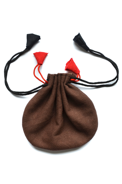 Mittelalter Tasche Umhängebeutel klein braun, grün, beige, schwarz, rot und braun