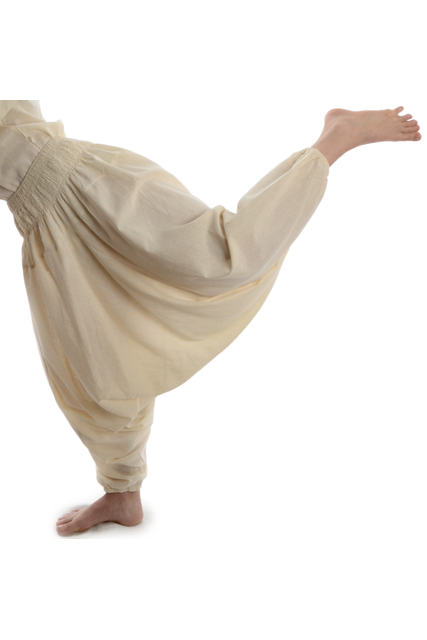 Pumphose Haremshose in natur-beige und schwarz