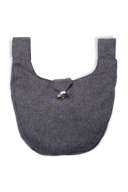 Mittelalter Tasche Egil in Grau Frontansicht