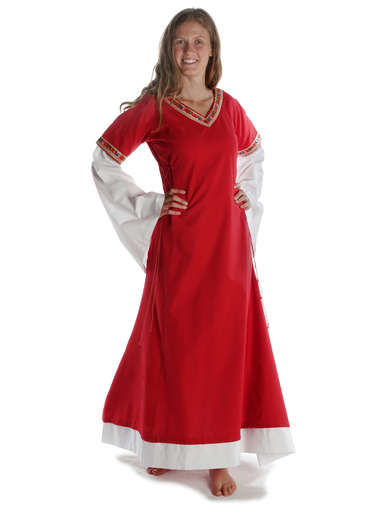 Kleid Saelde mit Bordüre