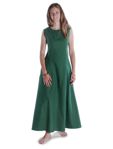 Mittelalter Kleid Peronella in MISSING: green-lightgreen Seitenansicht