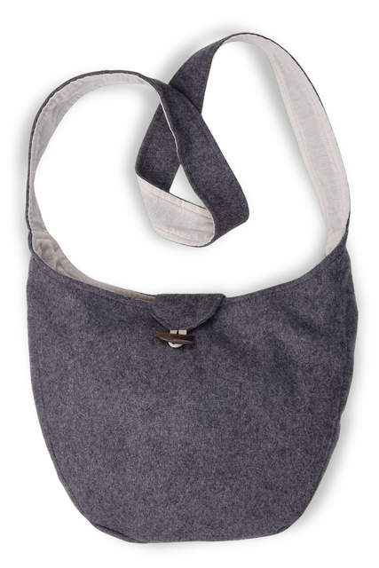 Mittelalter Tasche Ake in Grau Detailansicht