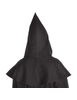 Mittelalter Kapuze Elegast in Schwarz Rückansicht