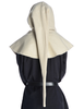 Mittelalter Gugel Mahaute in Beige Rückansicht