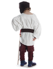 Mittelalter Kinderhemd Parzival in Beige Rückansicht 2