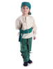 Mittelalter Kinderhemd Parzival in Beige Frontansicht 3