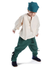 Mittelalter Kinderhemd Parzival in Beige Frontansicht 4