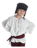 Mittelalter Kinderhemd Parzival in Beige Frontansicht 5