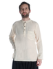 Mittelalter Hemd Anfortas in Beige Frontansicht 2