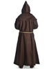 Mittelalter Kutte Halzebier (Set) in Braun Rückansicht 2