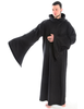 Mittelalter Mönchskutte Heimrich in Schwarz Frontansicht