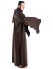Mittelalter Mönchskutte Heimrich in Braun Seitenansicht