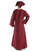 Mittelalter Kleid Sigune in Rot Rückansicht