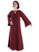 Mittelalter Kleid Sigune in Rot Frontansicht