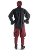 Mittelalter Rüschenhemd Isenhart in Schwarz Rückansicht
