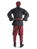 Mittelalter Rüschenhemd Isenhart in Schwarz Rückansicht 2