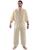 Mittelalter Hose Kurvenal in Beige Frontansicht