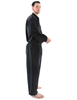 Mittelalter Hose Kurvenal in Schwarz Seitenansicht