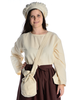Mittelalter Tasche Amalaberga in Beige Frontansicht 6