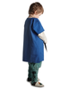 Mittelalter Kindertunika Maurin in Königsblau Seitenansicht 4