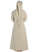 Mittelalter Kleid Liebgart in Beige Rückansicht