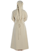 Mittelalter Kleid Liebgart in Beige Rückansicht