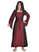 Mittelalter Kleid Liebgart in Rot-Schwarz Frontansicht