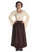 Mittelalter Kleid Amurfina in Beige Frontansicht 3