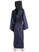 Mittelalter Kinderkleid Obilot in Blau-Schwarz Rückansicht