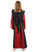 Mittelalter Kinderkleid Obilot in Rot-Schwarz Rückansicht