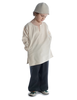 Mittelalter Kindertunika Eliant in Beige Frontansicht 4