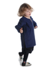 Mittelalter Kindertunika Eliant in Blau Seitenansicht 2