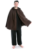 Mittelalter Umhang Grine in Braun Frontansicht 2