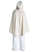 Mittelalter Umhang Virginal in Beige Rückansicht 3