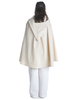 Mittelalter Umhang Virginal in Beige Rückansicht 4