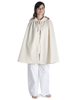 Mittelalter Umhang Virginal in Beige Frontansicht 4