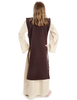 Mittelalter Kinderkleid Alyze (Set) in Beige-Braun Rückansicht