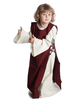Mittelalter Kinderkleid Alyze (Set) in Beige-Rot Frontansicht 2