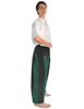 Mittelalter Hose Tristan in Schwarz-Grün Seitenansicht