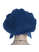 Mittelalter Haube Lunete in Blau Rückansicht