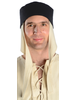 Mittelalter Kappe Reginbald beige (Set) in Beige-Schwarz Frontansicht