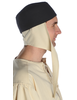 Mittelalter Kappe Reginbald beige (Set) in Beige-Schwarz Seitenansicht