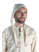 Mittelalter Bundhaube Wenezlan in Beige Frontansicht 3