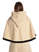 Mittelalter Pelerine Gerutha in Beige Rückansicht