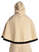 Mittelalter Pelerine Gerutha in Beige Rückansicht 2