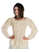 Mittelalter Bluse Hilde in Beige Frontansicht