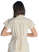 Mittelalter Bluse Gerlint in Beige Rückansicht