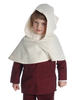 Mittelalter Kinderkapuze Liadarz in Beige Frontansicht 2