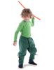Mittelalter Kinder Hose Sigestab in Grün Frontansicht 6