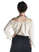 Mittelalter Bluse Swanwhit in Beige Rückansicht